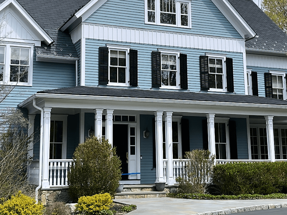 painted siding and trim